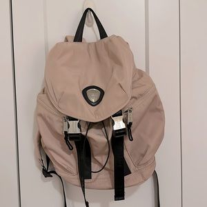 Pair double buckle nylon backpack